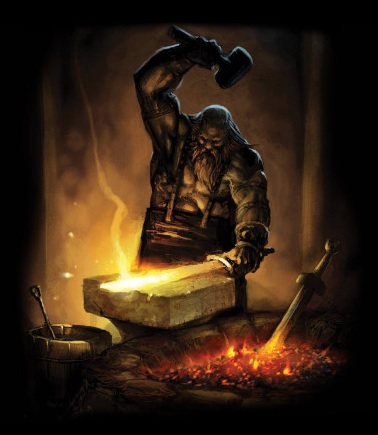 Blacksmith at work