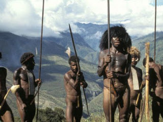 Asmat tribal warriors