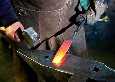 Forging a knife