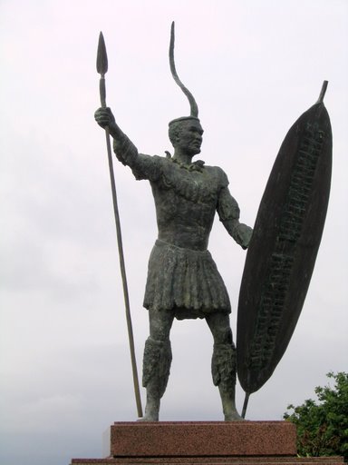 Statue of Shaka in Natal