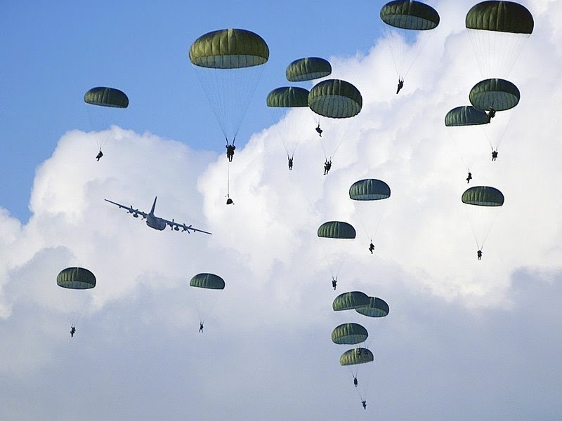 Brazilian army paratroopers