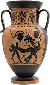 Thanatos and Hypnos, replica of ancient Greek vase