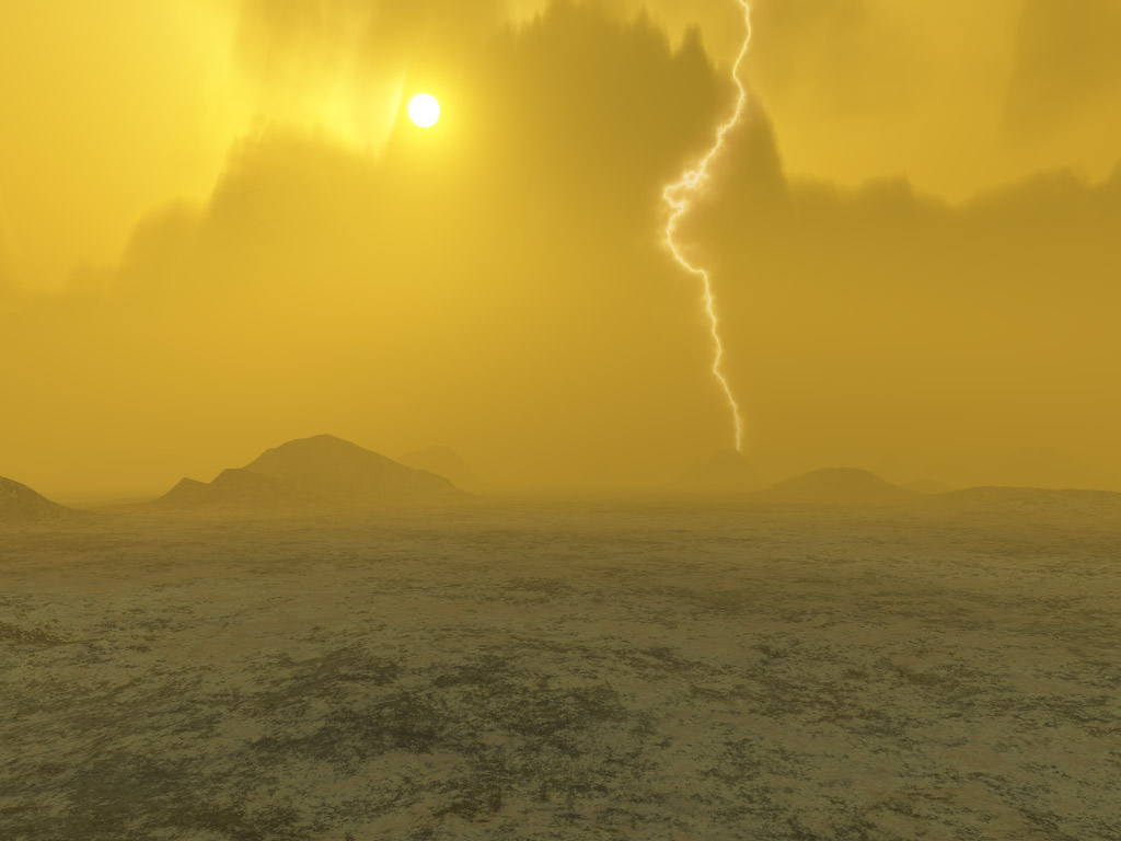 An artist's impression of Venusian weather