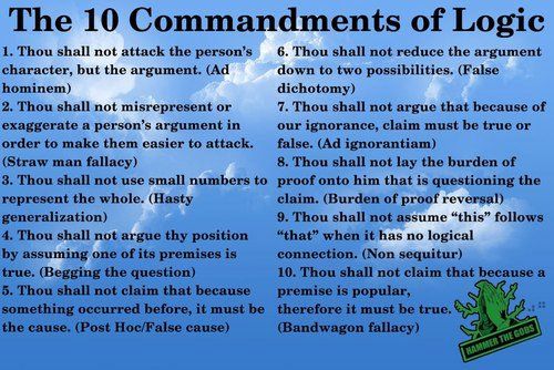 the ten commands of logic